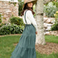 Adjustable Strap Overall Tiered Maxi Dress Dresses Polagram