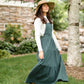 Adjustable Strap Overall Tiered Maxi Dress Dresses Polagram