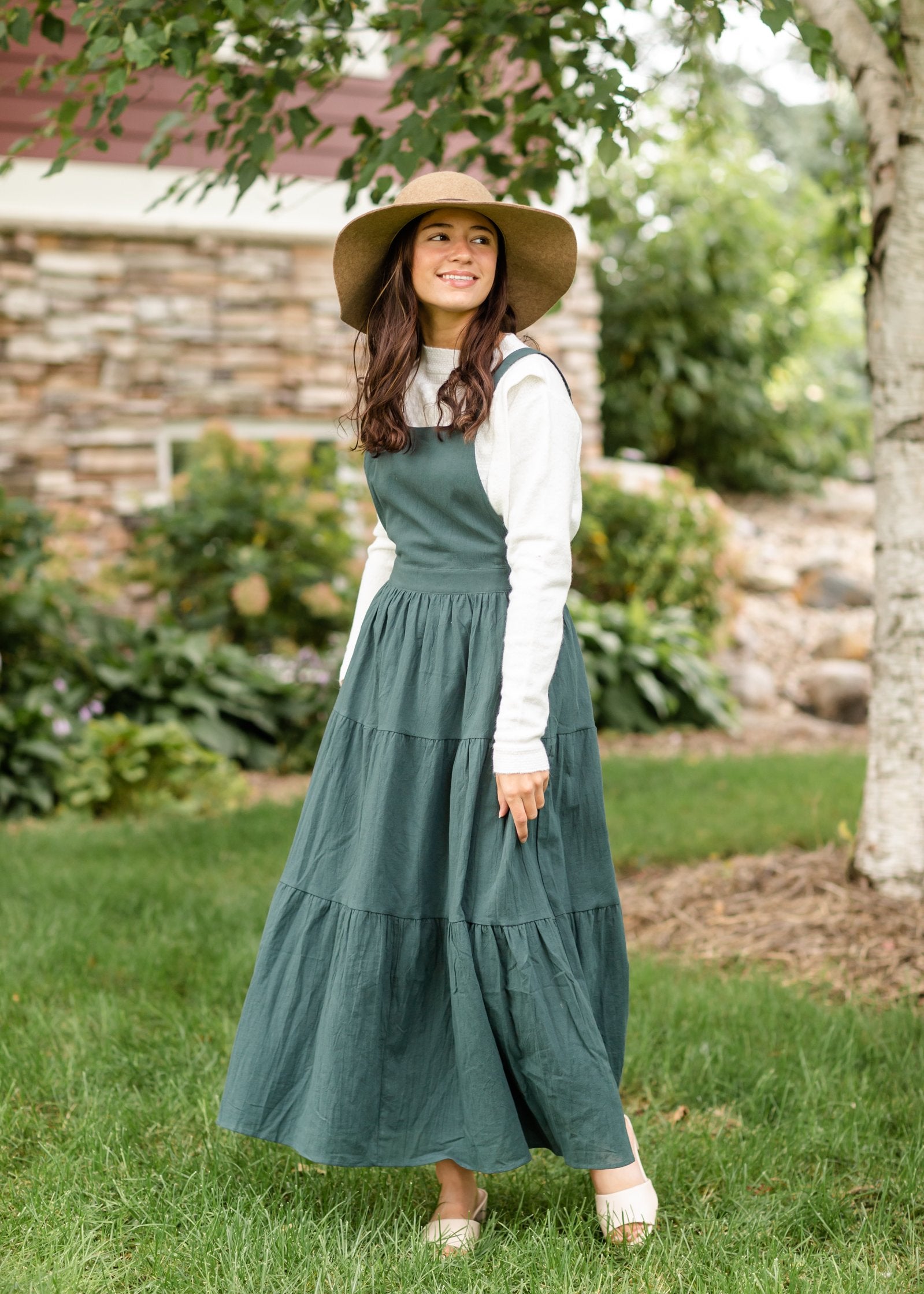 Adjustable Strap Overall Tiered Maxi Dress - FINAL SALE