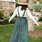 Adjustable Strap Overall Tiered Maxi Dress Dresses Polagram