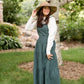 Adjustable Strap Overall Tiered Maxi Dress Dresses Polagram