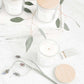 hand poured soy candles in a clear jar with bamboo lid