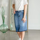 Allison Light Wash Jean Skirt Skirts Tea N Rose