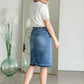 Allison Light Wash Jean Skirt Skirts Tea N Rose