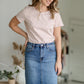 Allison Light Wash Jean Skirt Skirts Tea N Rose