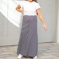 Allison Navy Stripe Knit Maxi Skirt Skirts