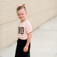 Girls Peach Graphic Tee