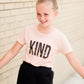 Girls Peach Be Kind Graphic Tee