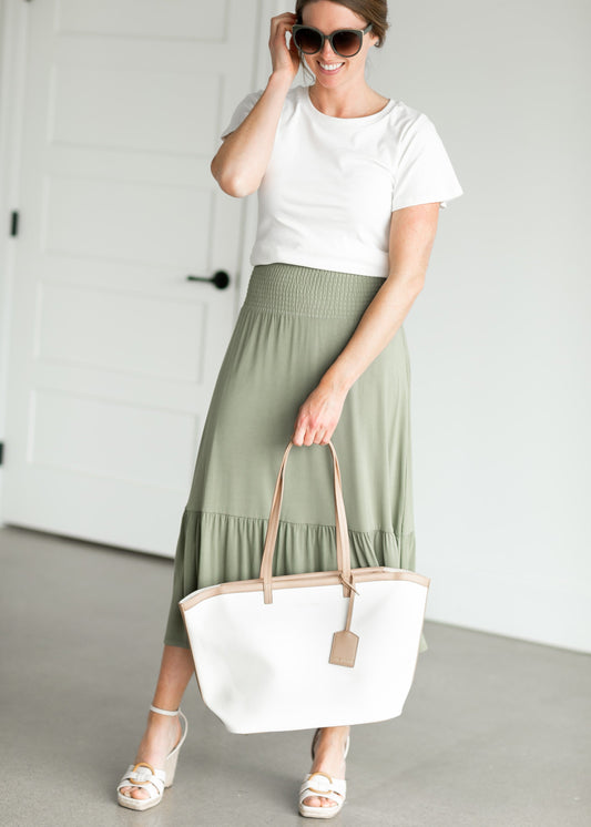 Amalfi Ivory Canvas Tote Bag Accessories