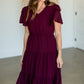 Amara Fit + Flare Tiered Midi Dress Dresses Mikarose