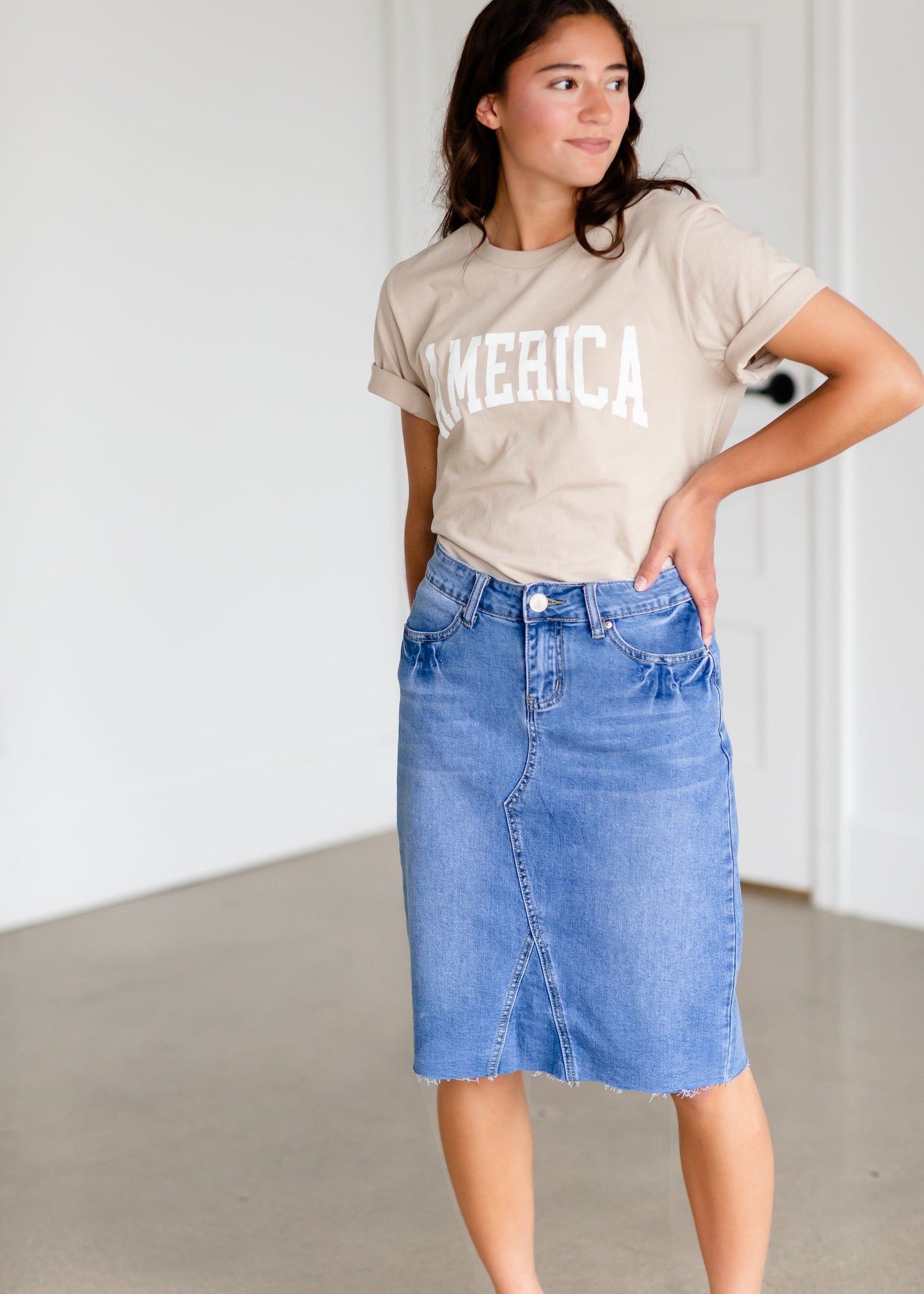 America Graphic T-Shirt Tops