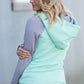 Ampersand Avenue Doublehood™ Quilted Mint Sweatshirt - FINAL SALE Tops
