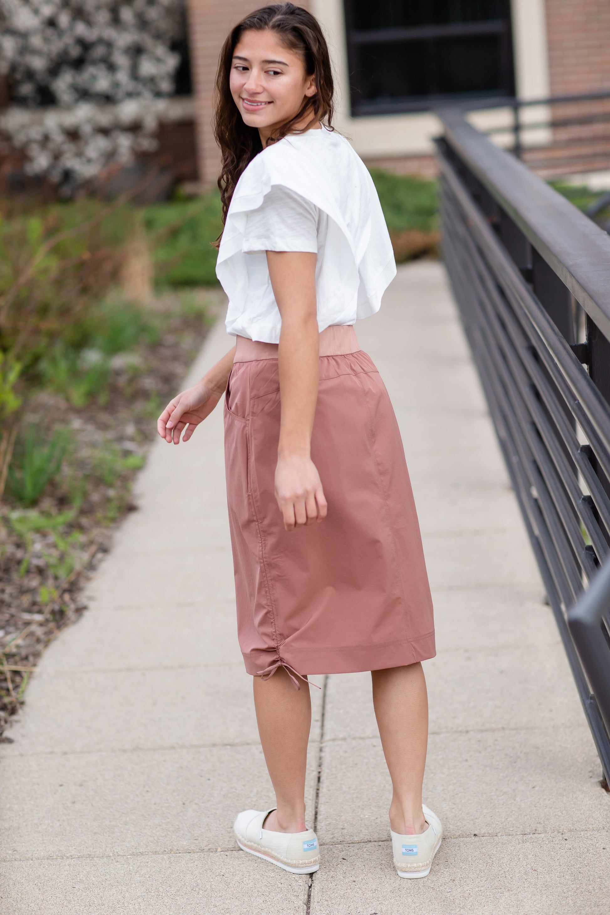 Andie Clay Side Cinch Hiking Skirt Skirts