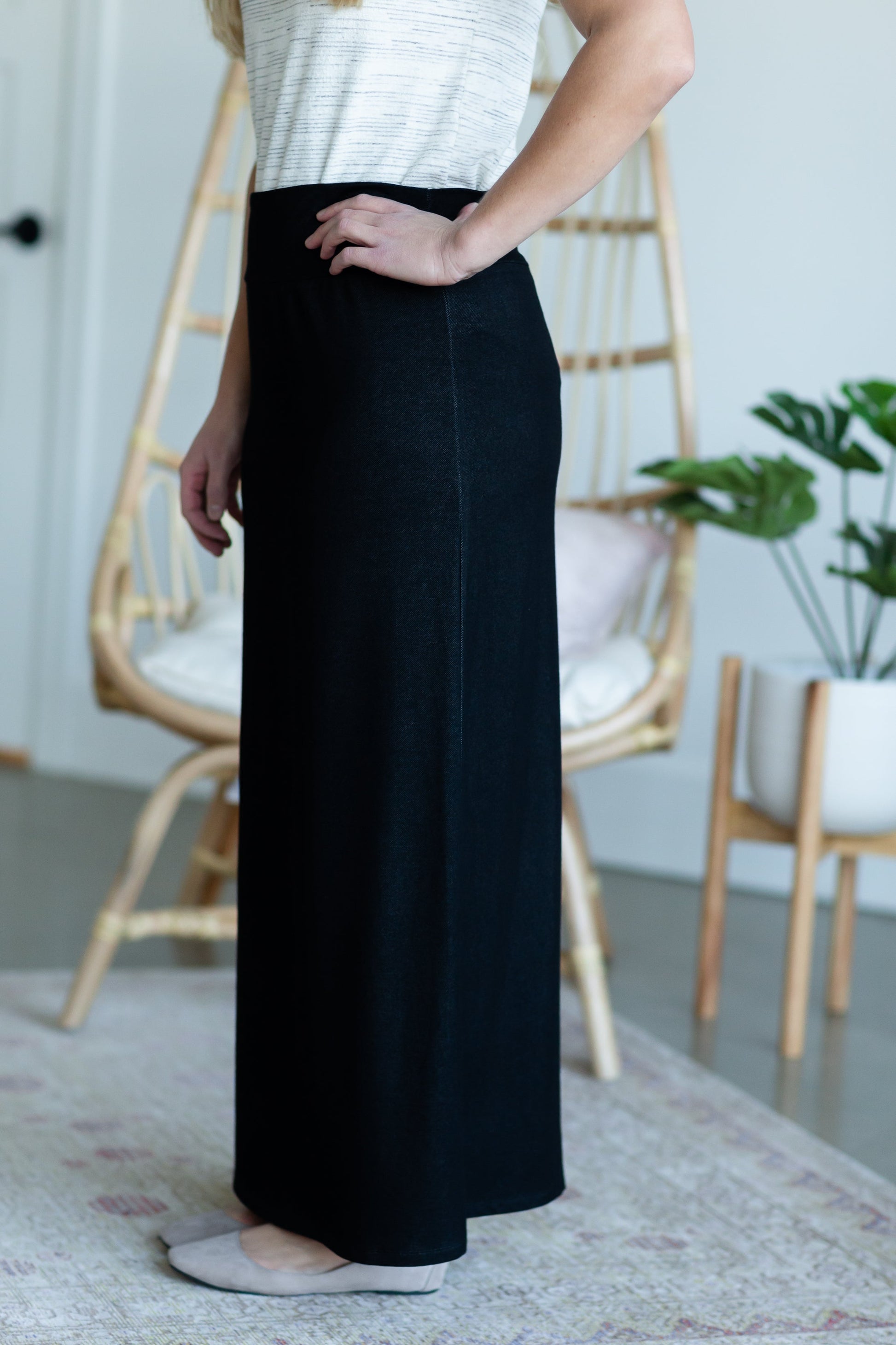 Angie Black Maxi Knit Skirt - FINAL SALE Skirts