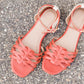 Ankle Strap Flat Brick Sandals - FINAL SALE Shoes