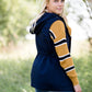 navy anorak hooded vest