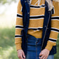 navy anorak hooded vest