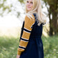 navy anorak hooded vest