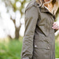 olive colored anorak military jacket