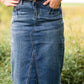 Anya Raw Hem Midi Denim Skirt - FINAL SALE Skirts