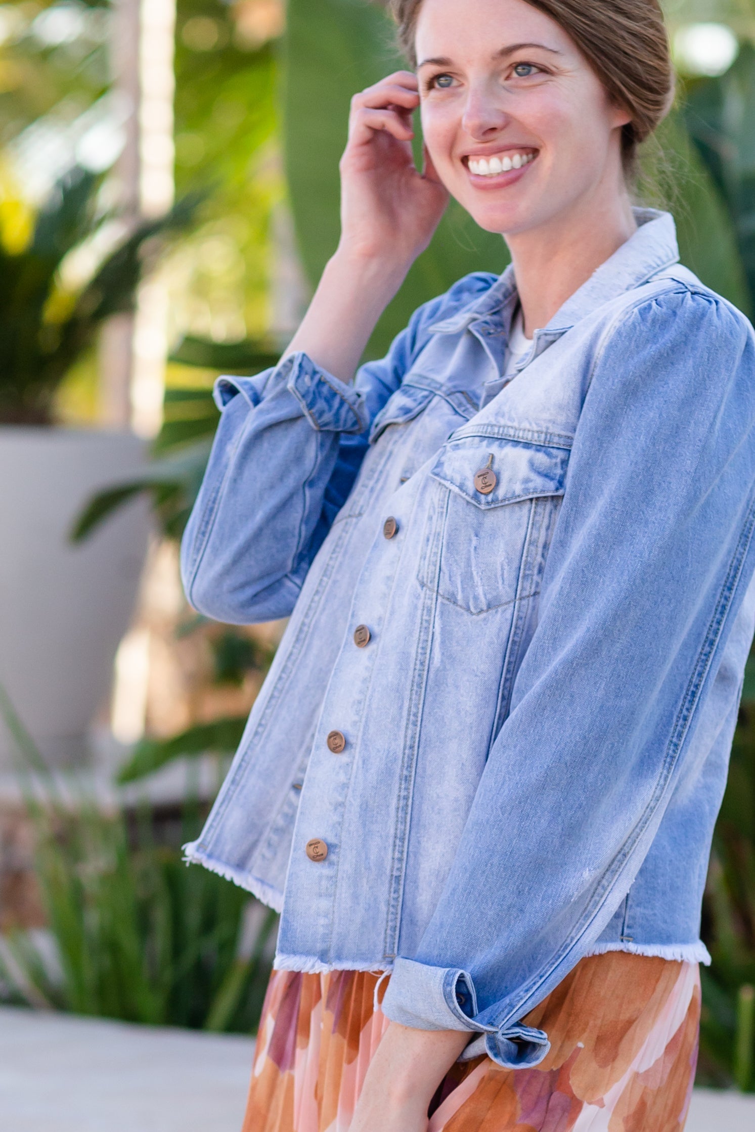 Ariel Princess Sleeve Denim Jean Jacket Tops