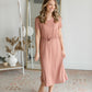 Ashley Stretch Waist Midi Dress Dresses Inherit Co.
