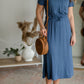 Ashley Stretch Waist Midi Dress Dresses Inherit Co.