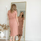 Ashley Stretch Waist Midi Dress Dresses Inherit Co.