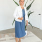 Ashley Stretch Waist Midi Dress Dresses Inherit Co.