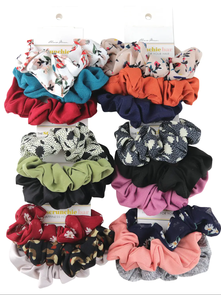 Assorted Scrunchie 3 Pack Accessories DM Merchandising