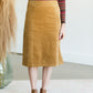 Aubrey Corduroy Back Zip Midi Skirt - FINAL SALE Skirts
