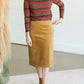Aubrey Corduroy Back Zip Midi Skirt - FINAL SALE Skirts