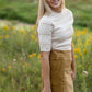 Aubrey Corduroy Back Zip Midi Skirt Skirts Inherit Co.