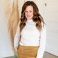 Aubrey Corduroy Back Zip Midi Skirt Skirts Inherit Co.