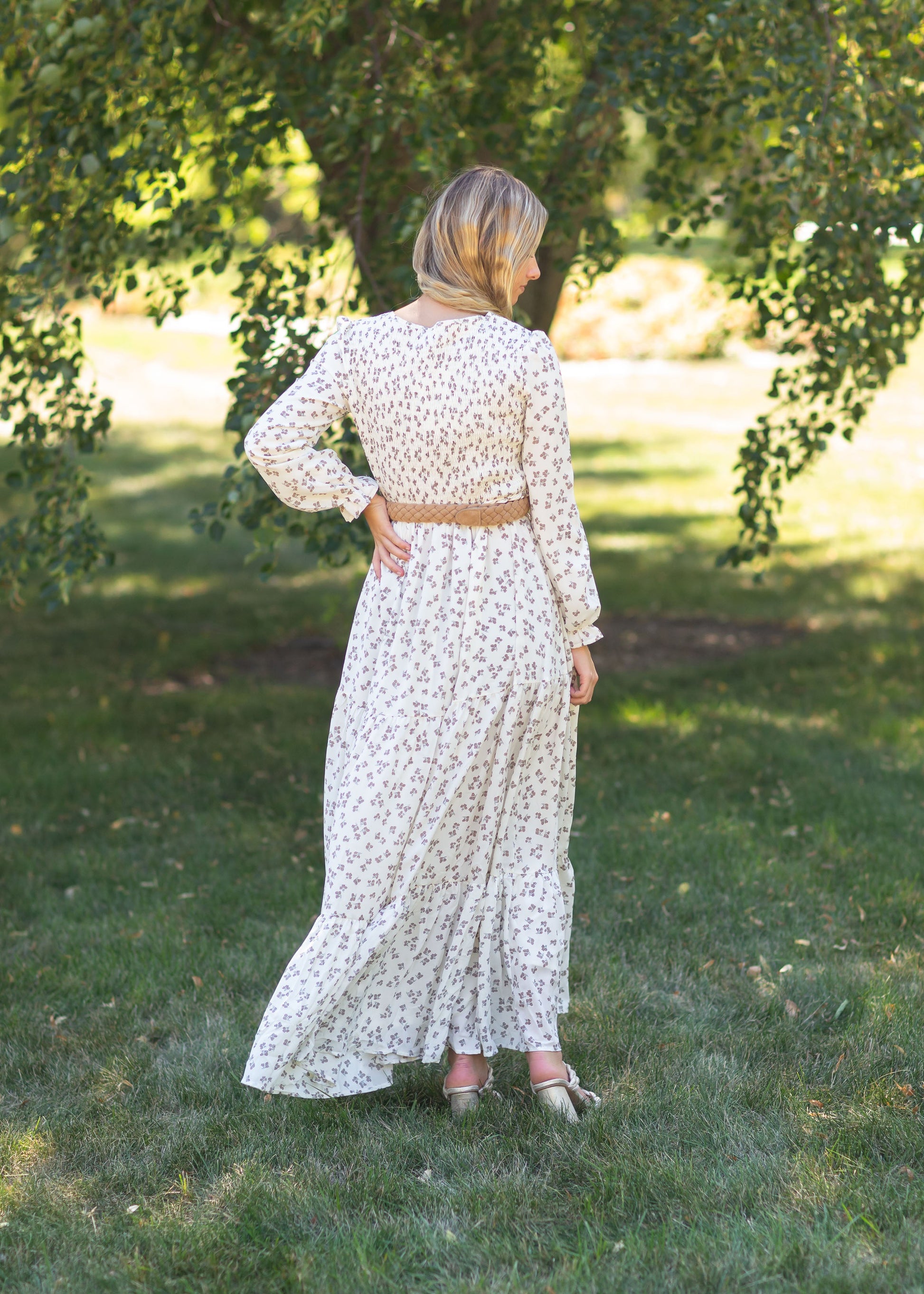Aurora Floral Long Sleeve Maxi Dress - FINAL SALE – Inherit Co.