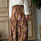 Autumn Floral Mustard Midi Skirt - FINAL SALE Skirts