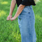 Avri Button Up Distressed Midi Jean Skirt - FINAL SALE Skirts