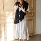 Aztec Print Smocking Midi Dress Dresses Hem & Thread Cream / S