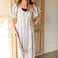 Aztec Print Smocking Midi Dress Dresses Hem & Thread