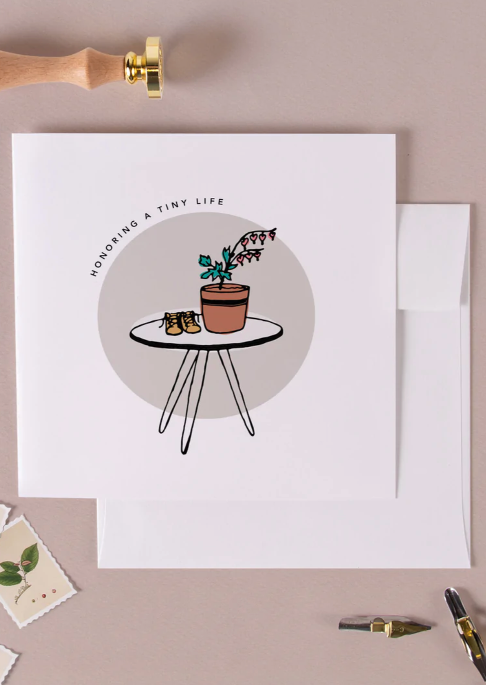 Baby Greeting Cards Accessories Honoring Tiny Life