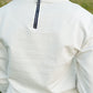 Back Zipper Ivory Crewneck - FINAL SALE Tops