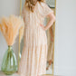 Balloon Sleeve Yellow Textured Dress Dresses Hayden