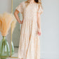 Balloon Sleeve Yellow Textured Dress Dresses Hayden