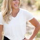 Bamboo V-Neck Pocket Tee - FINAL SALE Tops
