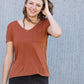 Bamboo V-Neck Pocket Tee - FINAL SALE Tops