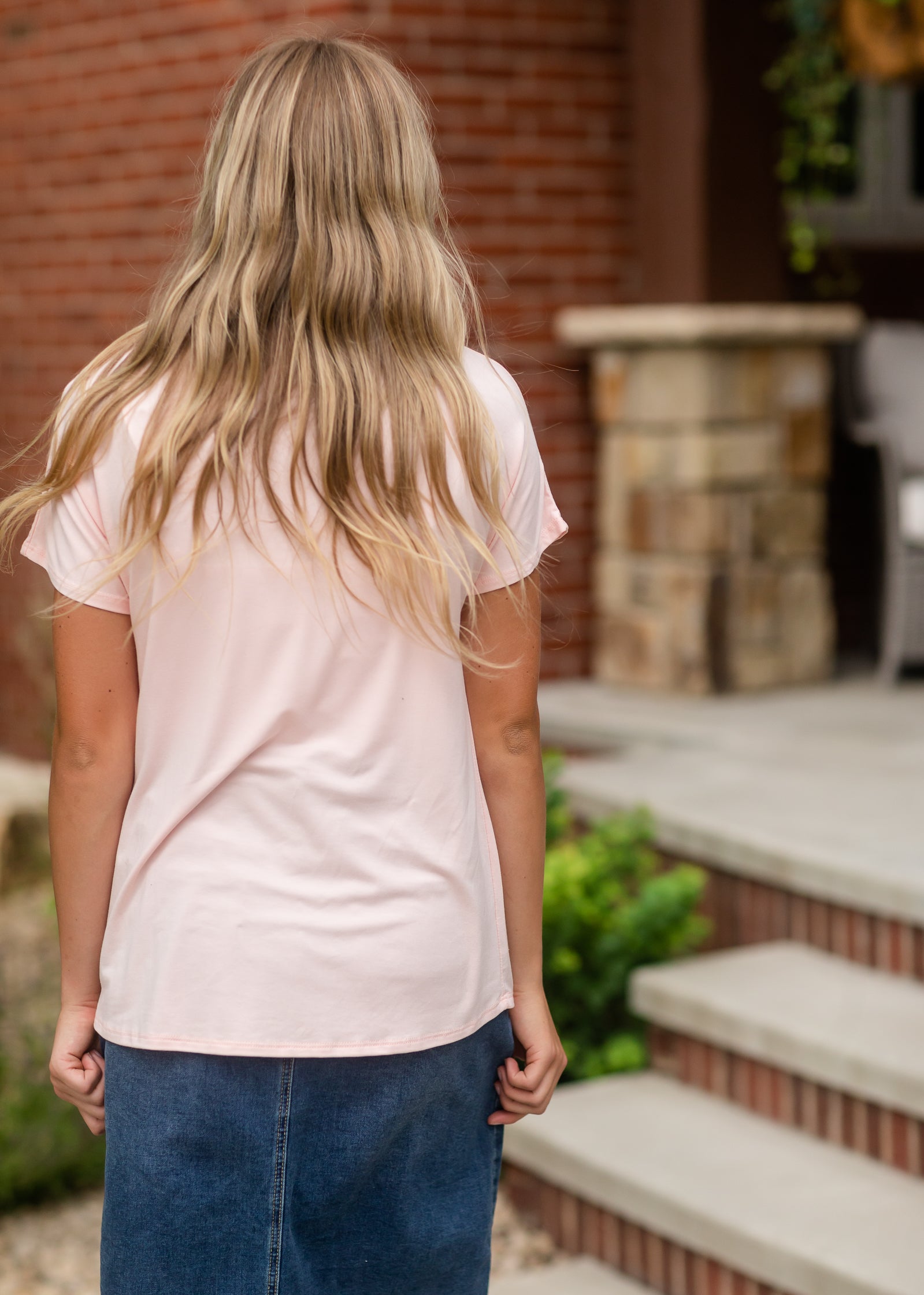 Basic Pocket Crewneck T-Shirt - FINAL SALE Tops