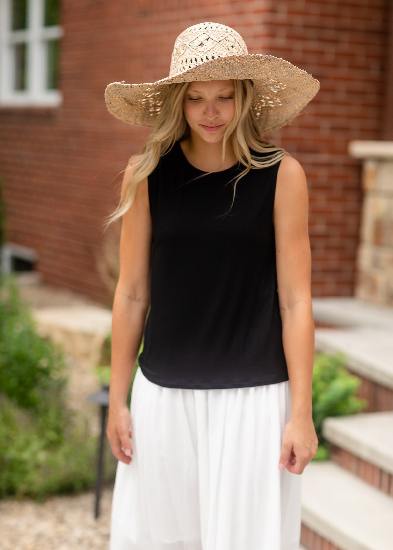 Basic Rib Knit Shell Tank Top - FINAL SALE Tops
