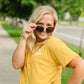 Be Kind Mustard Graphic Tee Tops