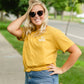 Be Kind Mustard Graphic Tee Tops