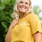 Be Kind Mustard Graphic Tee Tops